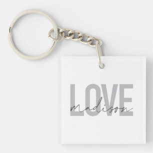 Porte-clés Moderne, simple, cool, design urbain Amour Madison