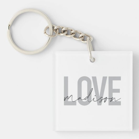 Porte-clés Moderne, simple, cool, design urbain Amour Madison (Devant)