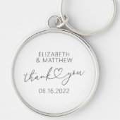 Porte-clés Moderne Simple Élégant Chic Minimal Mariage de coe (Devant)