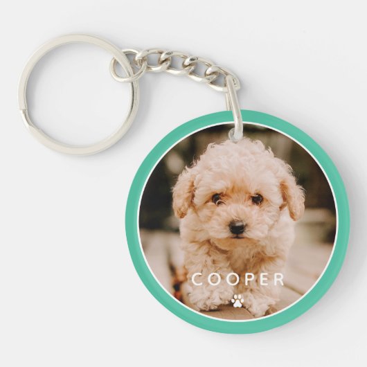 Porte-clés Moderne Simple Jouer Élégant Chic Paw Pet Photo (Devant)