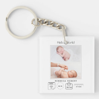 Porte-clés Moderne Simple Nouveau Bébé Personnalisé 2 Photo