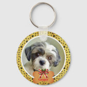 Porte-clés Moderne Simple Photo Chien - Conception Empreinte  (Verso)