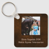 Porte-clés Moderne Stylish Vétérinaire Equin Promotion (Recto)