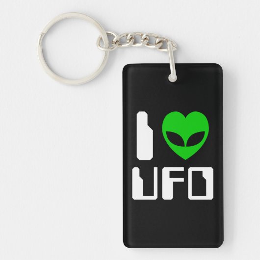Porte-clés Moi Cœur Alien UFO (Devant)
