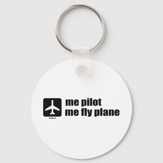 Porte-clés moi pilote, avion de vol (Recto)
