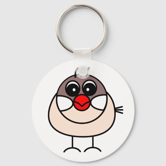 Porte-clés moineau javelot de cannelle (Recto)