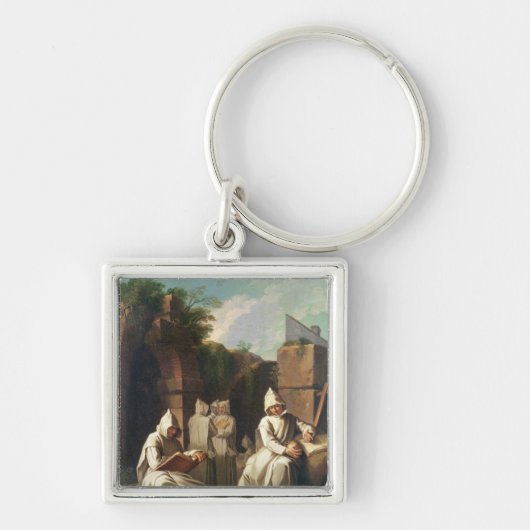 Porte-clés Moines Carthusian dans la méditation (Devant)