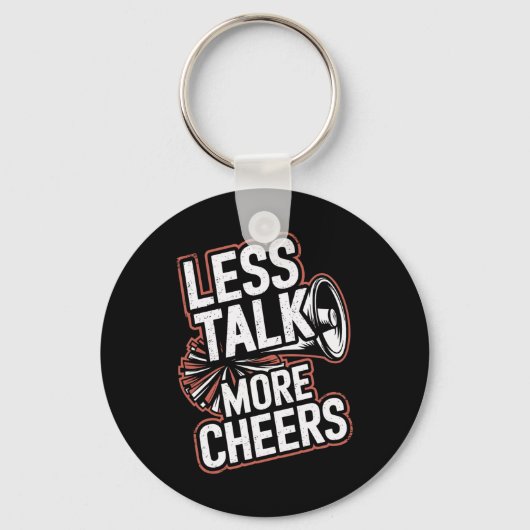 Porte-clés Moins de paroles Plus de acclamations Cheerleading (Recto)