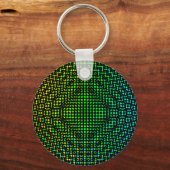 Porte-clés Moire Checkers par Kenneth Yoncich (Recto)