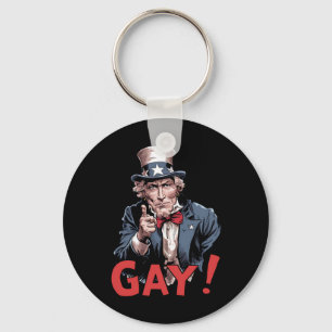 Porte-clés Mois de la fierté de l'allié gay LGBT drôle