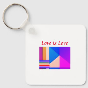 Porte-clés Mois de la fierté gay LGBTQ amour coloré ajouter n
