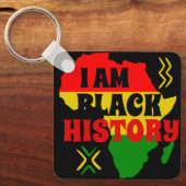 Porte-clés Mois de l'histoire des Noirs, Afro-Américains (Recto)