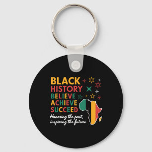 Porte-clés Mois de l'histoire des Noirs Croire Réussir Réussi