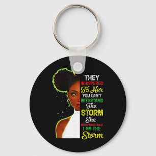 Porte-clés Mois de l'histoire des Noirs Fille africaine Femme