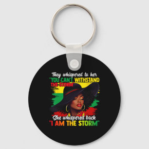 Porte-clés Mois de l'histoire des Noirs Fille africaine Femme