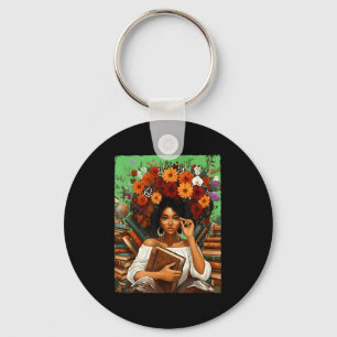Porte-clés Mois de l'histoire des Noirs Fille Afro Noire Femm