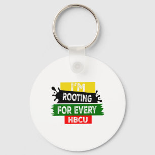 Porte-clés Mois de l'histoire des Noirs Hbcu Je soutiens chaq