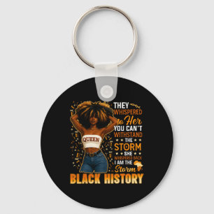 Porte-clés Mois de l'histoire des Noirs Je suis la tempête Re