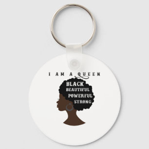 Porte-clés Mois de l'histoire des Noirs Reine afro Cheveux na