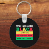Porte-clés Mois De L'Histoire Noire Aussi Longtemps Que Je Su (Recto)