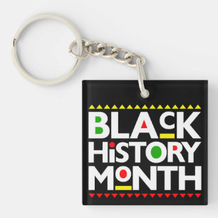 Porte-clés Mois de l'histoire noire Melanin Hommes Femmes Fil