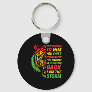 Porte-clés Mois De L'Histoire Noire Tigre Africain Coloré En