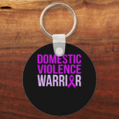 Porte-clés Mois de sensibilisation à la violence familiale (Recto)