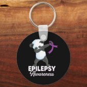 Porte-clés mois de sensibilisation à l'épilepsie Dabbing pand (Recto)