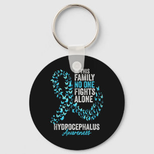 Porte-clés Mois de sensibilisation à l'hydrocéphalie Papillon