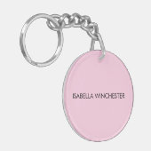 Porte-clés Mois de sensibilisation au cancer du sein coutume (Devant gauche)