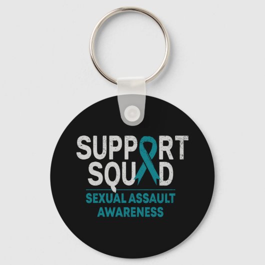 Porte-clés Mois de sensibilisation de l'équipe de soutien Ual (Recto)