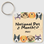 Porte-clés Mois national des animaux (Recto)