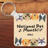 Porte-clés Mois national des animaux (Recto)