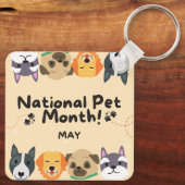 Porte-clés Mois national des animaux (Verso)