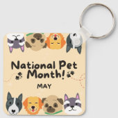 Porte-clés Mois national des animaux (Dos)