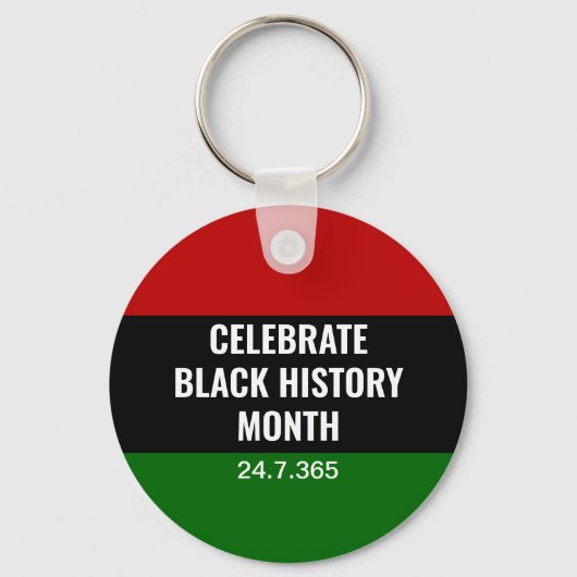 Porte-clés Mois panafricain de l'histoire des Noirs (Recto)
