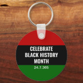 Porte-clés Mois panafricain de l'histoire des Noirs (Recto)