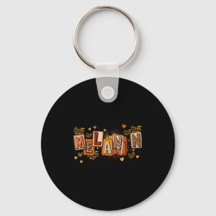 Porte-clés Moisson de melanine de léopard Fille noire Magie M