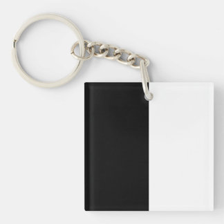 Porte-clés moitié blanc noir moitié noir moitié noir blanc