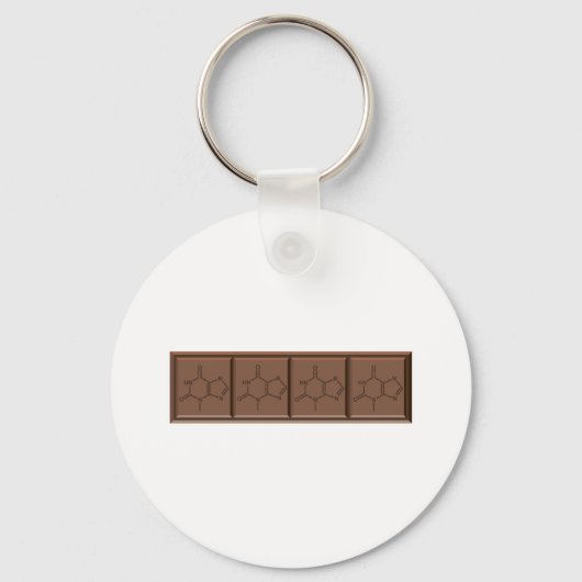 Porte-clés Molécule de chocolat (Recto)