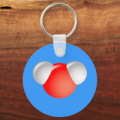 Porte-clés Molécule d'eau H2O (Recto)