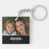 Porte-clés Mom Established Modern Minimal Photo (Dos)