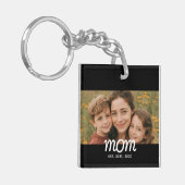 Porte-clés Mom Established Modern Script Photo (Devant gauche)