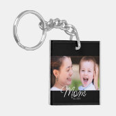 Porte-clés Mom Established Modern Script Photo (Devant gauche)