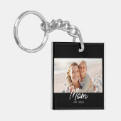 Porte-clés Mom Established Modern Script Photo (Devant gauche)