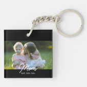 Porte-clés Mom Established Script Photo (Dos)