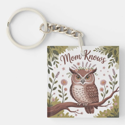 Porte-clés Mom Knows (Devant)