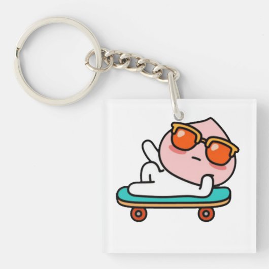 Porte-clés Moment cool de skateboard (Devant)