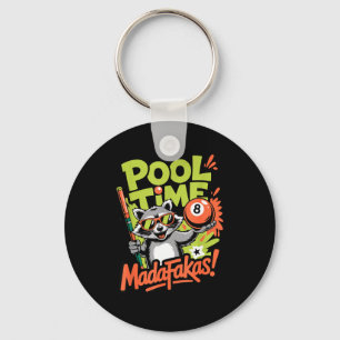 Porte-clés Moment de piscine, espèces de fou, joueur de billa