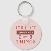 Porte-clés Moments de collecte rose (Recto)
